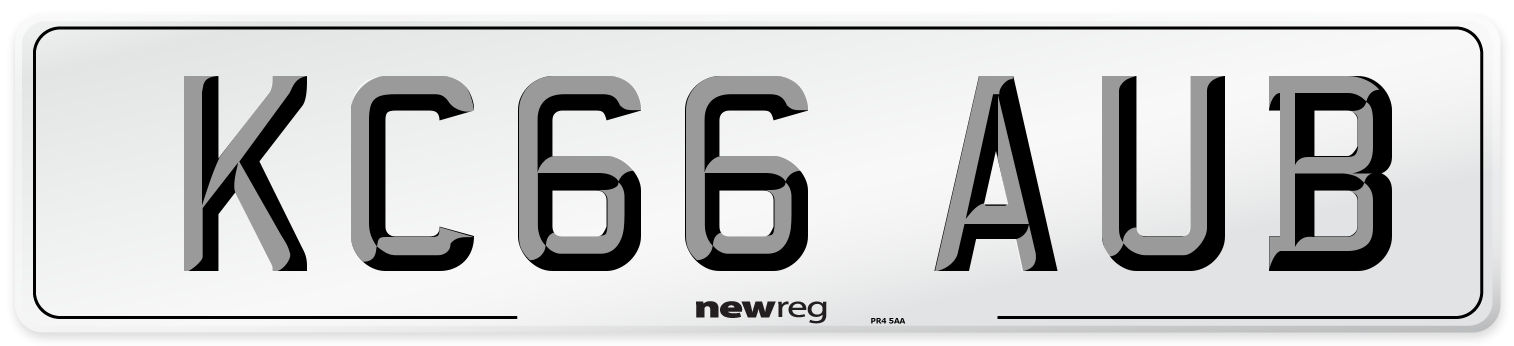KC66 AUB Number Plate from New Reg